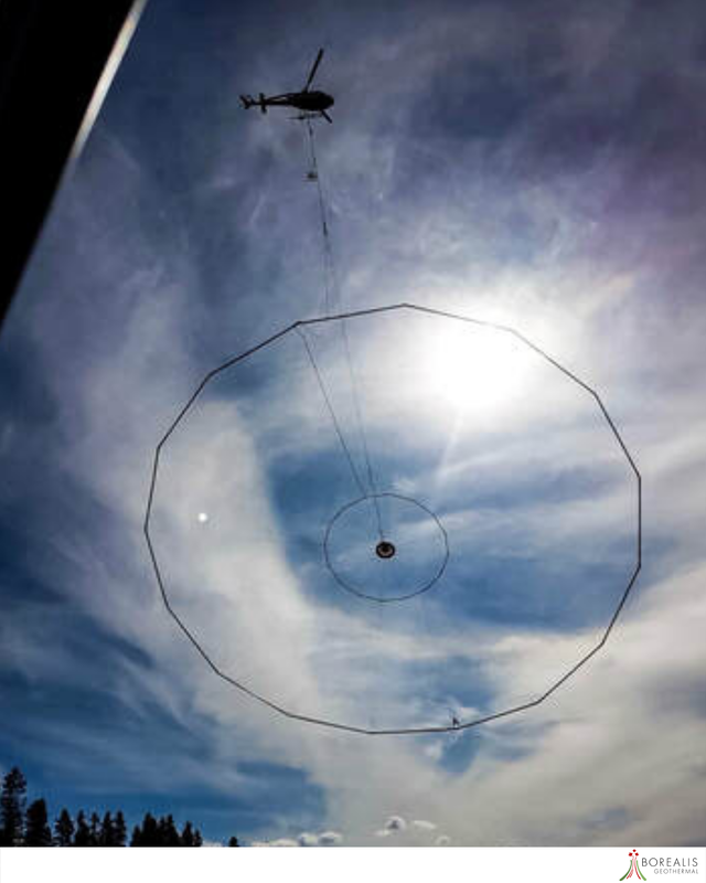 An Airbourne Electromagnetics apparatus in the sky 